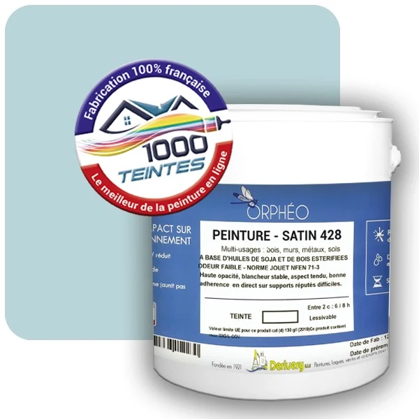 Peinture Anticorrosion Natura Orphéo® Les Bleus (Mille Teintes E13-12) Intérieur/Extérieur SATIN