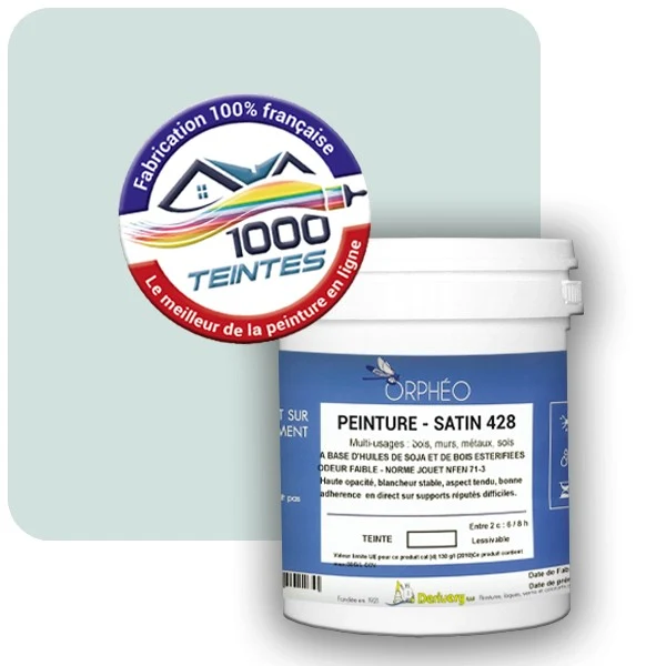 Peinture Anticorrosion Natura Orphéo® Les Bleus (Mille Teintes E13-11) Intérieur/Extérieur SATIN