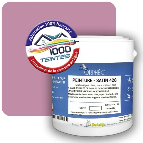 Peinture Anticorrosion Natura Orphéo® Les Roses (Mille Teintes E1-28) Intérieur/Extérieur SATIN