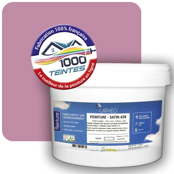 Peinture Anticorrosion Natura Orphéo® Les Roses (Mille Teintes E1-28) Intérieur/Extérieur SATIN