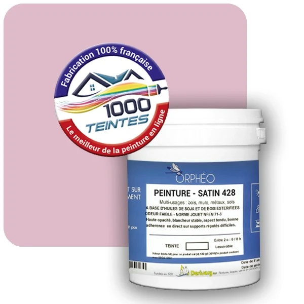 Peinture Anticorrosion Natura Orphéo® Les Roses (Mille Teintes E1-27) Intérieur/Extérieur SATIN