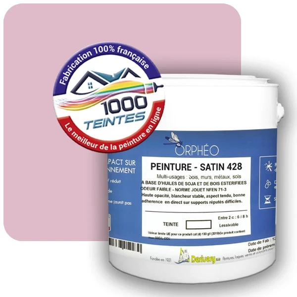 Peinture Anticorrosion Natura Orphéo® Les Roses (Mille Teintes E1-27) Intérieur/Extérieur SATIN