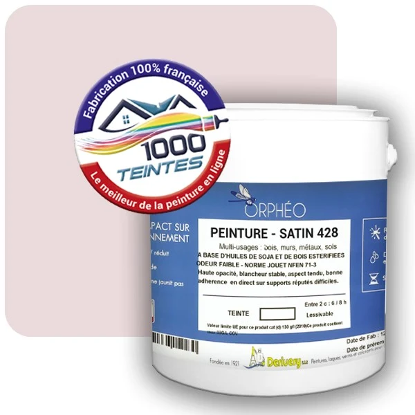 Peinture Anticorrosion Natura Orphéo® Les Roses (Mille Teintes E1-26) Intérieur/Extérieur SATIN