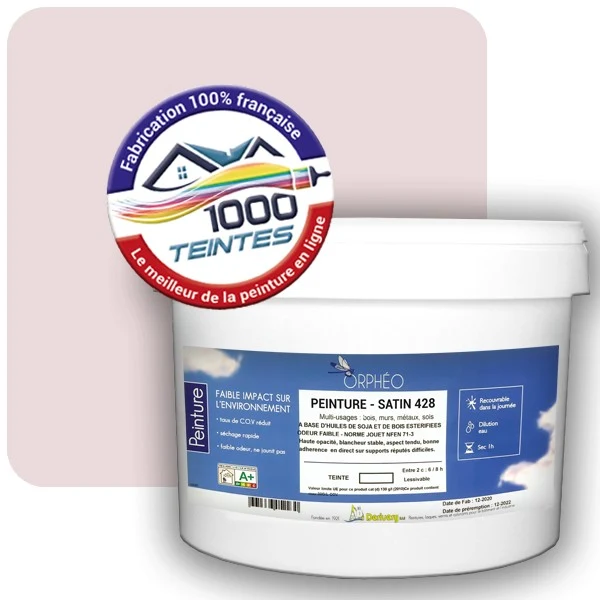 Peinture Anticorrosion Natura Orphéo® Les Roses (Mille Teintes E1-26) Intérieur/Extérieur SATIN