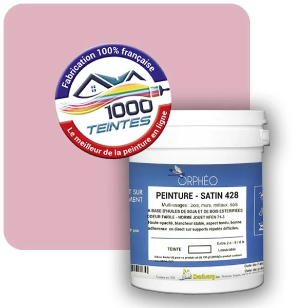 Peinture Anticorrosion Natura Orphéo® Les Roses (Mille Teintes E1-23) Intérieur/Extérieur SATIN