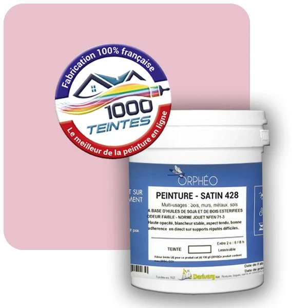Peinture Anticorrosion Natura Orphéo® Les Roses (Mille Teintes E1-22) Intérieur/Extérieur SATIN