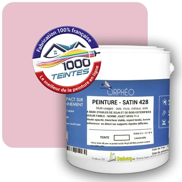 Peinture Anticorrosion Natura Orphéo® Les Roses (Mille Teintes E1-22) Intérieur/Extérieur SATIN