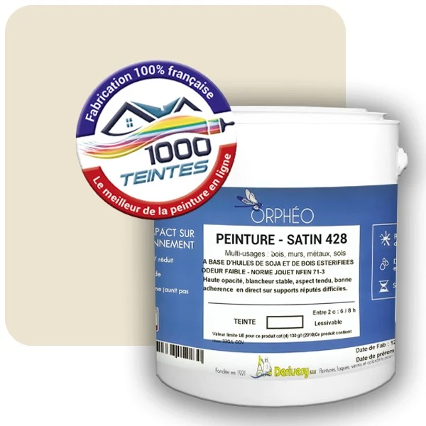 Peinture Anticorrosion Natura Orphéo® Les Jaunes (Mille Teintes E6-26) Intérieur/Extérieur SATIN