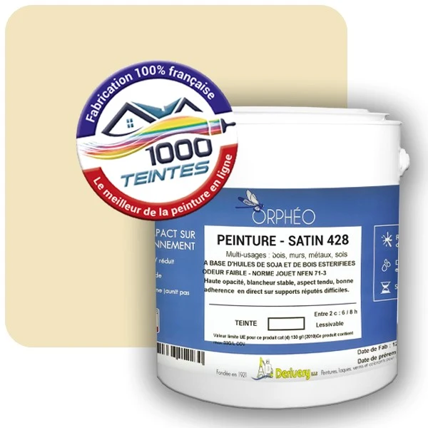 Peinture Anticorrosion Natura Orphéo® Les Jaunes (Mille Teintes E6-1) Intérieur/Extérieur SATIN