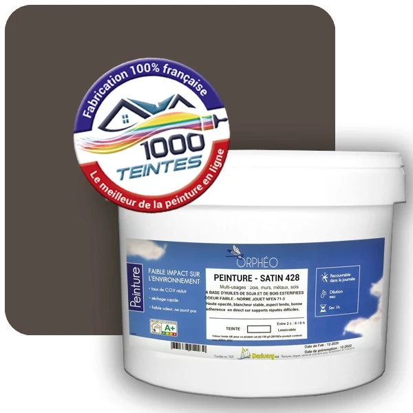 Peinture Anticorrosion Natura Orphéo® Les Bruns (Mille Teintes E5-20) Intérieur/Extérieur SATIN