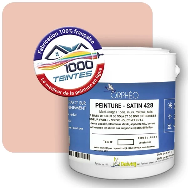 Peinture Anticorrosion Natura Orphéo® Les Rouges (Mille Teintes E3-6) Intérieur/Extérieur SATIN