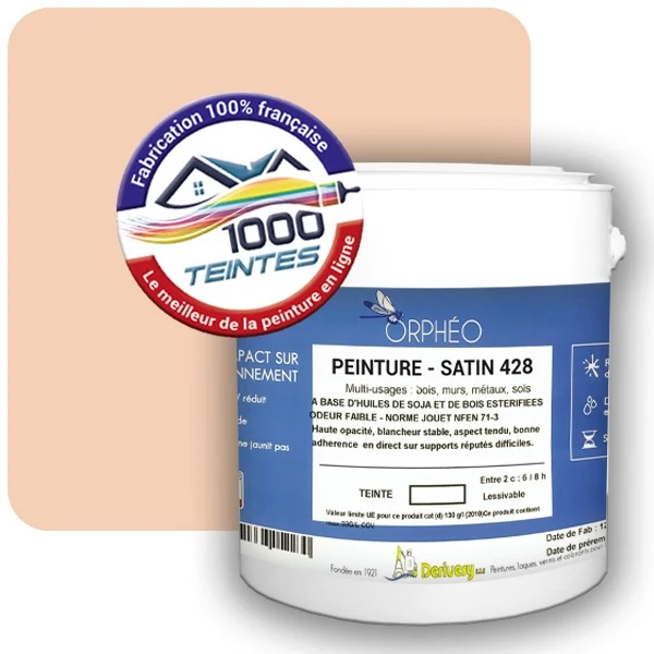 Peinture Anticorrosion Natura Orphéo® Les Rouges (Mille Teintes E3-41) Intérieur/Extérieur SATIN