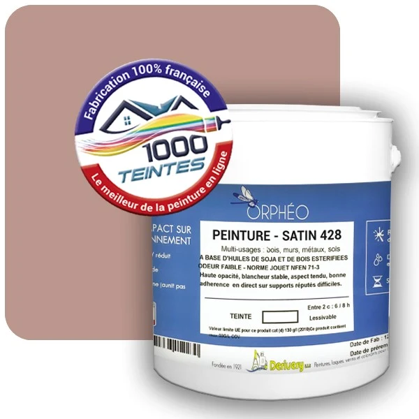 Peinture Anticorrosion Natura Orphéo® Les Rouges (Mille Teintes E3-37) Intérieur/Extérieur SATIN