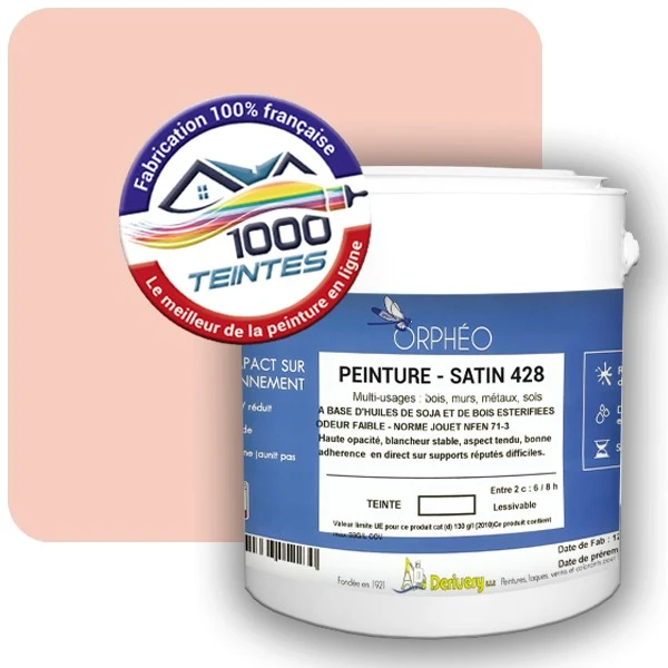 Peinture Anticorrosion Natura Orphéo® Les Rouges (Mille Teintes E3-26) Intérieur/Extérieur SATIN