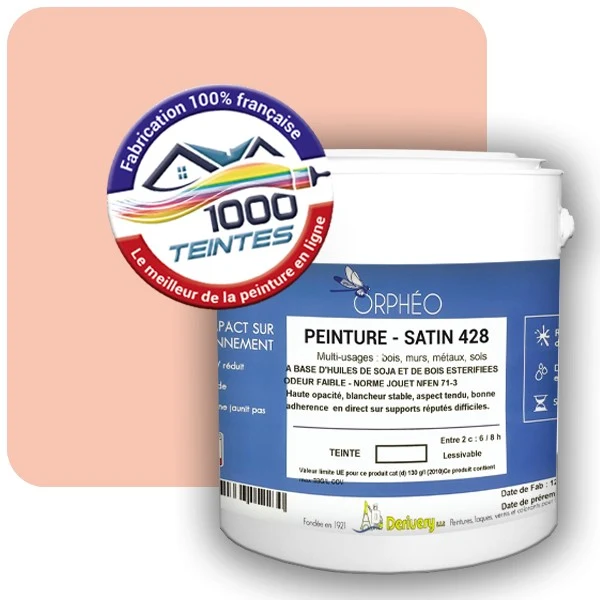Peinture Anticorrosion Natura Orphéo® Les Rouges (Mille Teintes E3-22) Intérieur/Extérieur SATIN