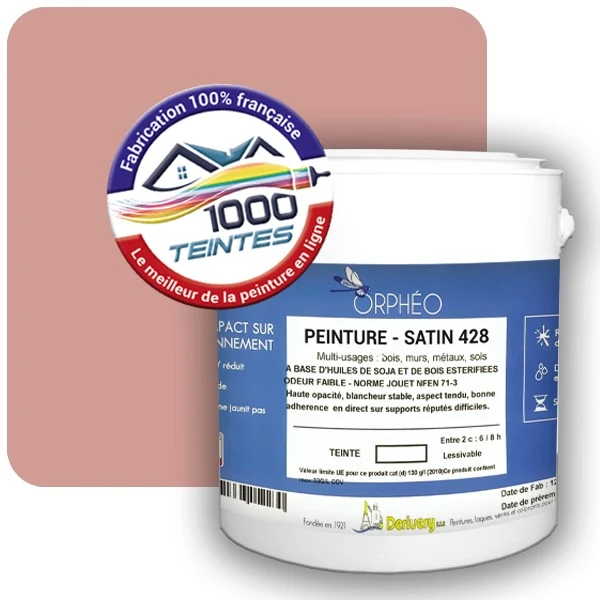Peinture Anticorrosion Natura Orphéo® Les Rouges (Mille Teintes E3-13) Intérieur/Extérieur SATIN