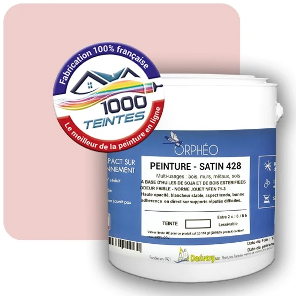 Peinture Anticorrosion Natura Orphéo® Les Roses (Mille Teintes E2-51) Intérieur/Extérieur SATIN