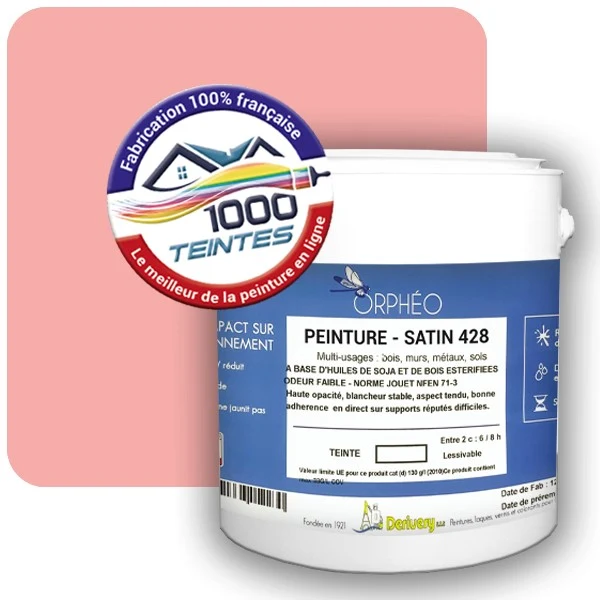Peinture Anticorrosion Natura Orphéo® Les Roses (Mille Teintes E2-42) Intérieur/Extérieur SATIN