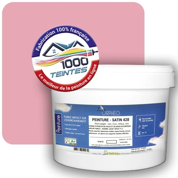 Peinture Anticorrosion Natura Orphéo® Les Roses (Mille Teintes E2-3) Intérieur/Extérieur SATIN