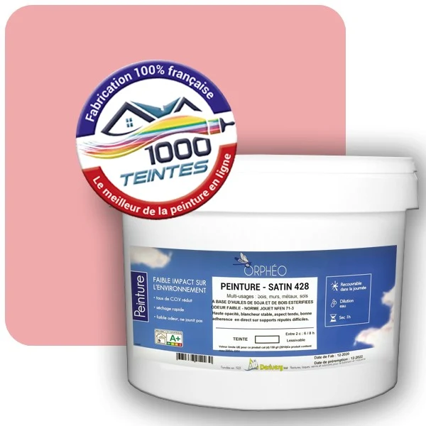 Peinture Anticorrosion Natura Orphéo® Les Roses (Mille Teintes E2-23) Intérieur/Extérieur SATIN