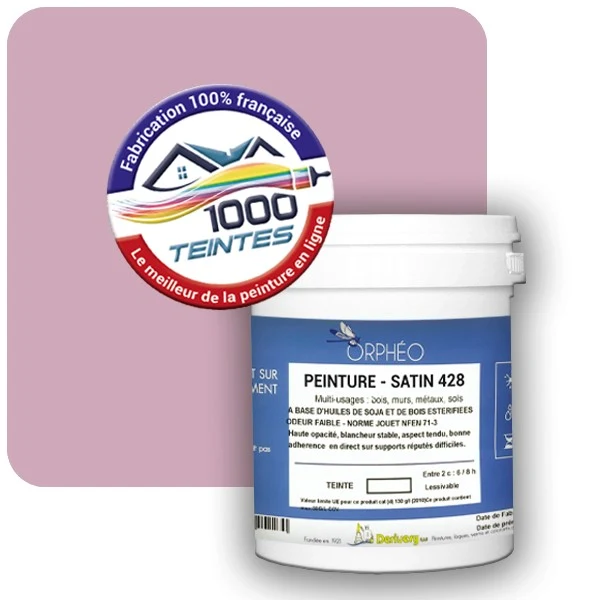 Peinture Anticorrosion Natura Orphéo® Les Roses (Mille Teintes E1-8) Intérieur/Extérieur SATIN