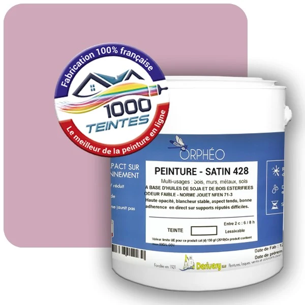 Peinture Anticorrosion Natura Orphéo® Les Roses (Mille Teintes E1-8) Intérieur/Extérieur SATIN