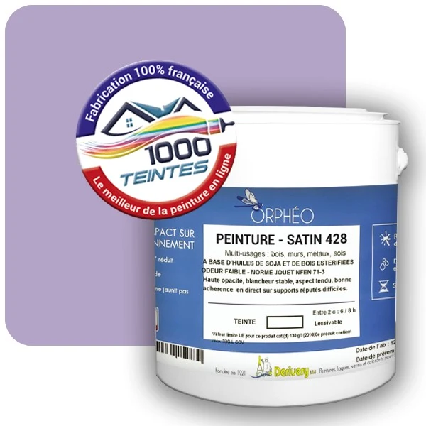 Peinture Anticorrosion Natura Orphéo® Les Violets (Mille Teintes E15-48) Intérieur/Extérieur SATIN