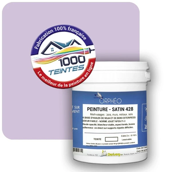 Peinture Anticorrosion Natura Orphéo® Les Violets (Mille Teintes E15-47) Intérieur/Extérieur SATIN