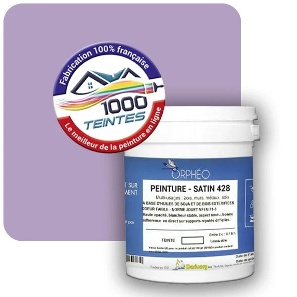 Peinture Anticorrosion Natura Orphéo® Les Violets (Mille Teintes E15-44) Intérieur/Extérieur SATIN