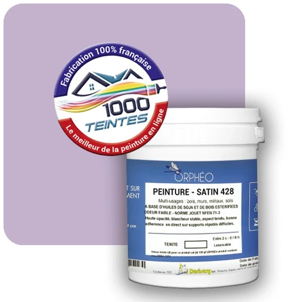 Peinture Anticorrosion Natura Orphéo® Les Violets (Mille Teintes E15-43) Intérieur/Extérieur SATIN