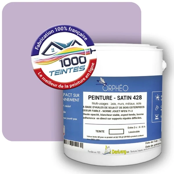 Peinture Anticorrosion Natura Orphéo® Les Violets (Mille Teintes E15-43) Intérieur/Extérieur SATIN