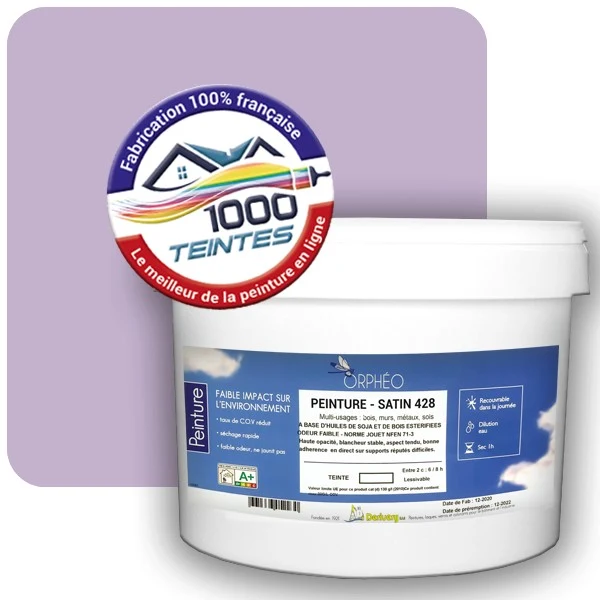 Peinture Anticorrosion Natura Orphéo® Les Violets (Mille Teintes E15-43) Intérieur/Extérieur SATIN