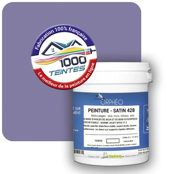 Peinture Anticorrosion Natura Orphéo® Les Violets (Mille Teintes E15-34) Intérieur/Extérieur SATIN