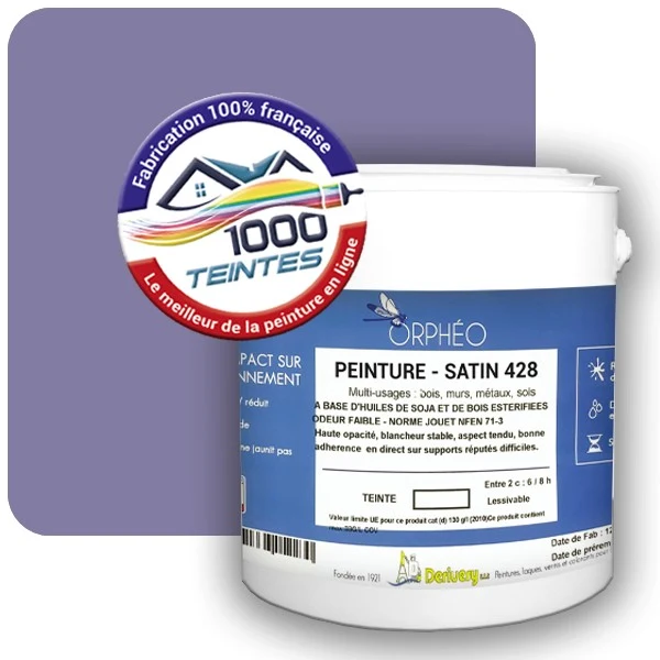Peinture Anticorrosion Natura Orphéo® Les Violets (Mille Teintes E15-34) Intérieur/Extérieur SATIN