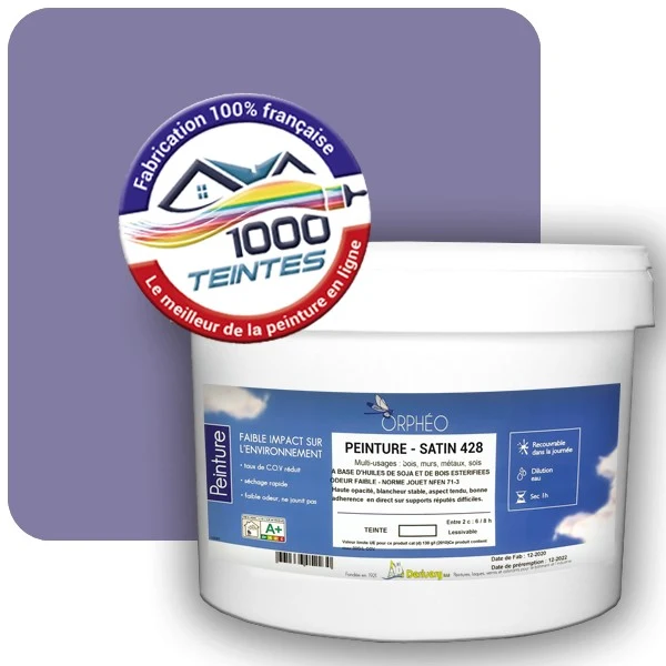 Peinture Anticorrosion Natura Orphéo® Les Violets (Mille Teintes E15-34) Intérieur/Extérieur SATIN