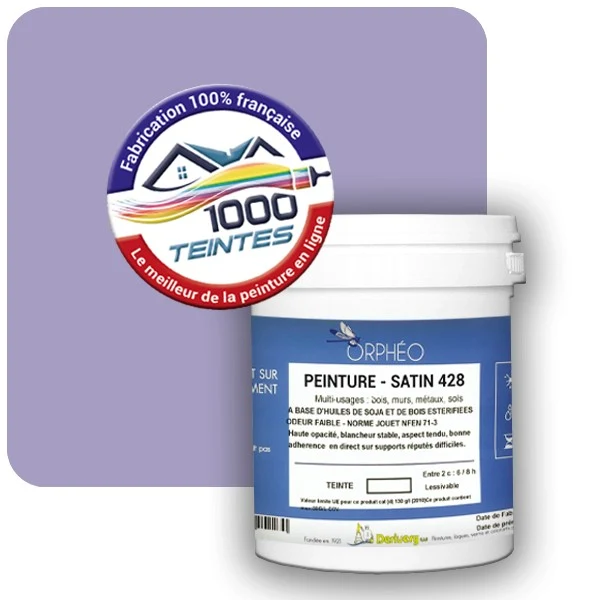 Peinture Anticorrosion Natura Orphéo® Les Violets (Mille Teintes E15-33) Intérieur/Extérieur SATIN