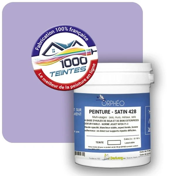 Peinture Anticorrosion Natura Orphéo® Les Violets (Mille Teintes E15-28) Intérieur/Extérieur SATIN