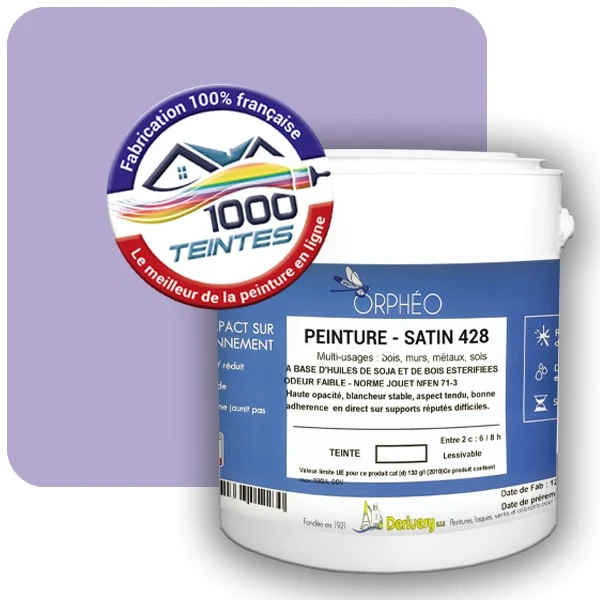 Peinture Anticorrosion Natura Orphéo® Les Violets (Mille Teintes E15-28) Intérieur/Extérieur SATIN
