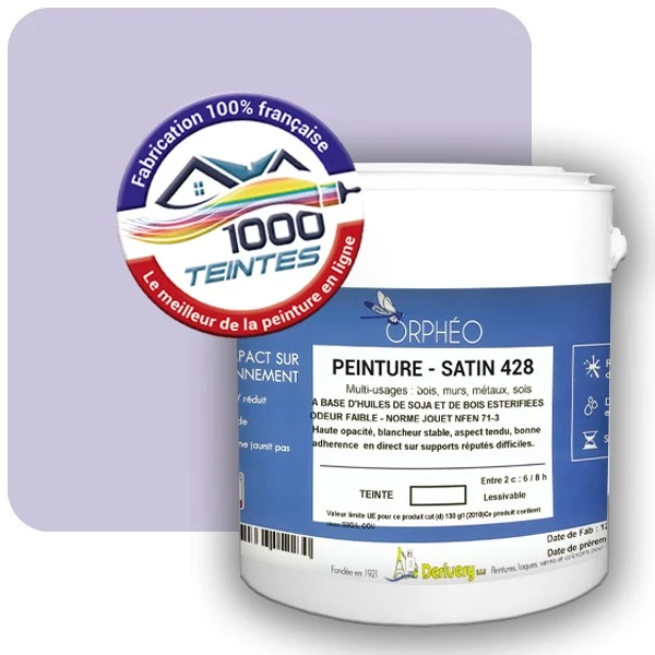 Peinture Anticorrosion Natura Orphéo® Les Violets (Mille Teintes E15-27) Intérieur/Extérieur SATIN