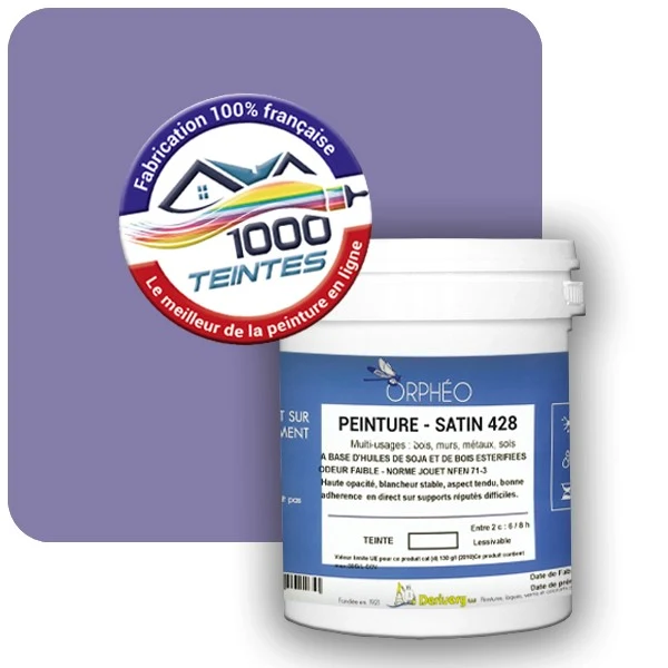 Peinture Anticorrosion Natura Orphéo® Les Violets (Mille Teintes E15-24) Intérieur/Extérieur SATIN
