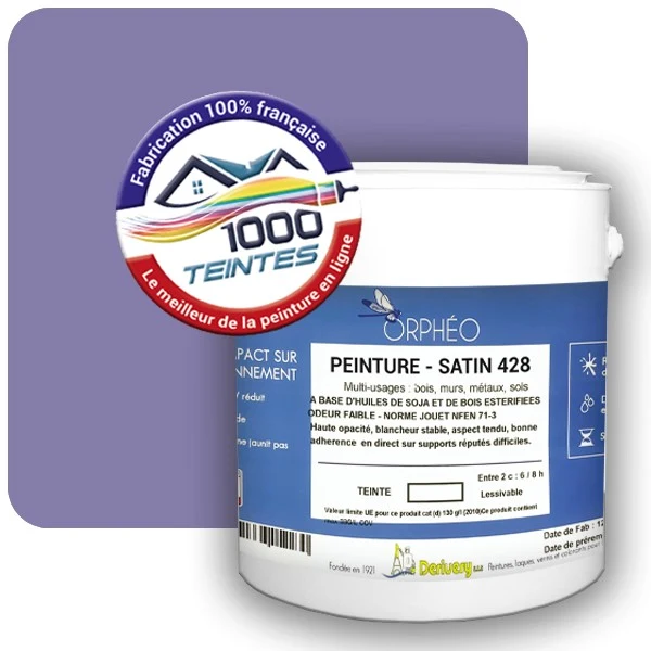 Peinture Anticorrosion Natura Orphéo® Les Violets (Mille Teintes E15-24) Intérieur/Extérieur SATIN