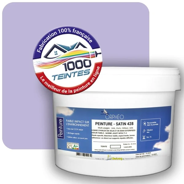 Peinture Anticorrosion Natura Orphéo® Les Violets (Mille Teintes E15-23) Intérieur/Extérieur SATIN