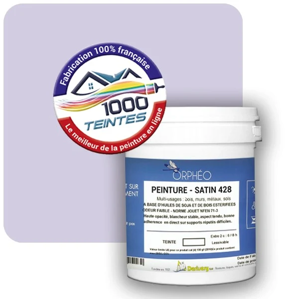 Peinture Anticorrosion Natura Orphéo® Les Violets (Mille Teintes E15-22) Intérieur/Extérieur SATIN