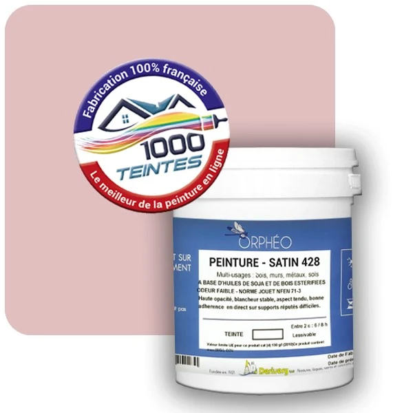 Peinture Anticorrosion Natura Orphéo® Les Roses (Mille Teintes E1-52) Intérieur/Extérieur SATIN