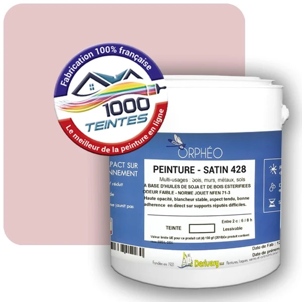 Peinture Anticorrosion Natura Orphéo® Les Roses (Mille Teintes E1-51) Intérieur/Extérieur SATIN