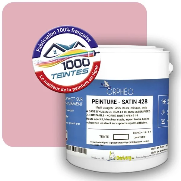 Peinture Anticorrosion Natura Orphéo® Les Roses (Mille Teintes E1-47) Intérieur/Extérieur SATIN