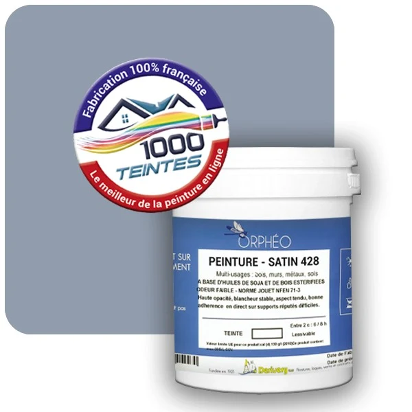 Peinture Anticorrosion Natura Orphéo® Les Bleus (Mille Teintes E14-58) Intérieur/Extérieur SATIN