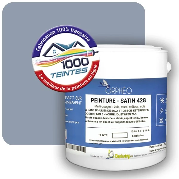 Peinture Anticorrosion Natura Orphéo® Les Bleus (Mille Teintes E14-58) Intérieur/Extérieur SATIN