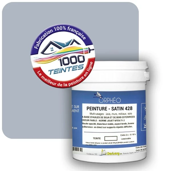 Peinture Anticorrosion Natura Orphéo® Les Bleus (Mille Teintes E14-57) Intérieur/Extérieur SATIN