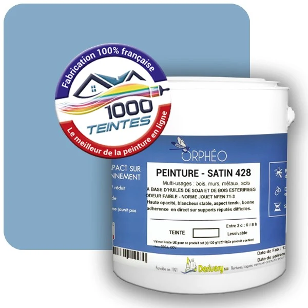 Peinture Anticorrosion Natura Orphéo® Les Bleus (Mille Teintes E14-53) Intérieur/Extérieur SATIN